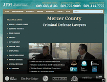 Tablet Screenshot of mercercountycriminallawyer.com